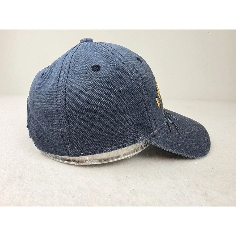Vintage Universal‎ Studios Jurassic Park Hat I Survived Scratch Ombré Blue Kids